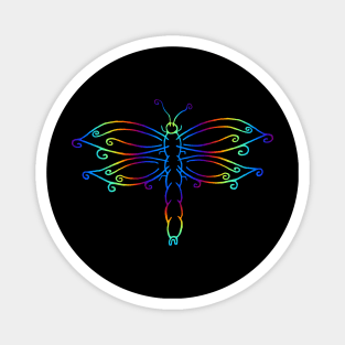 Rainbow Dragonfly Magnet